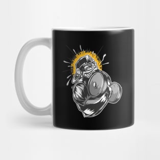 Monkey Dumbbell Mug